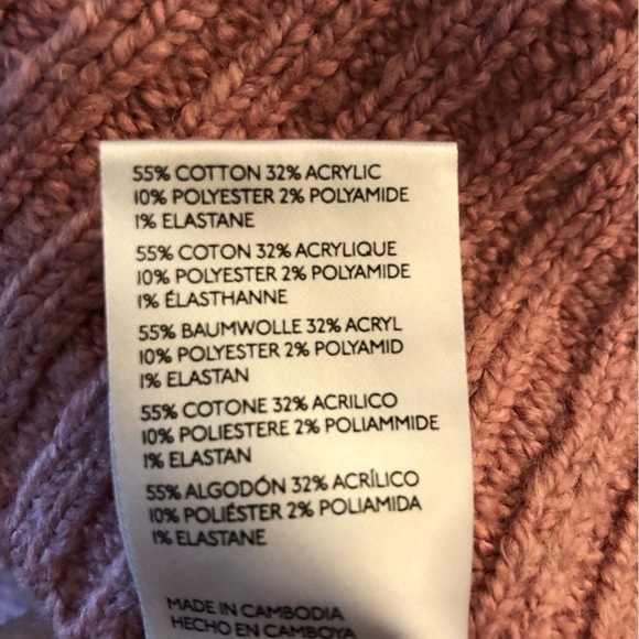 Free People Womens Sweater Brookside Tunic Oversized Pink Alpine Rose Small - Picture 12 of 12